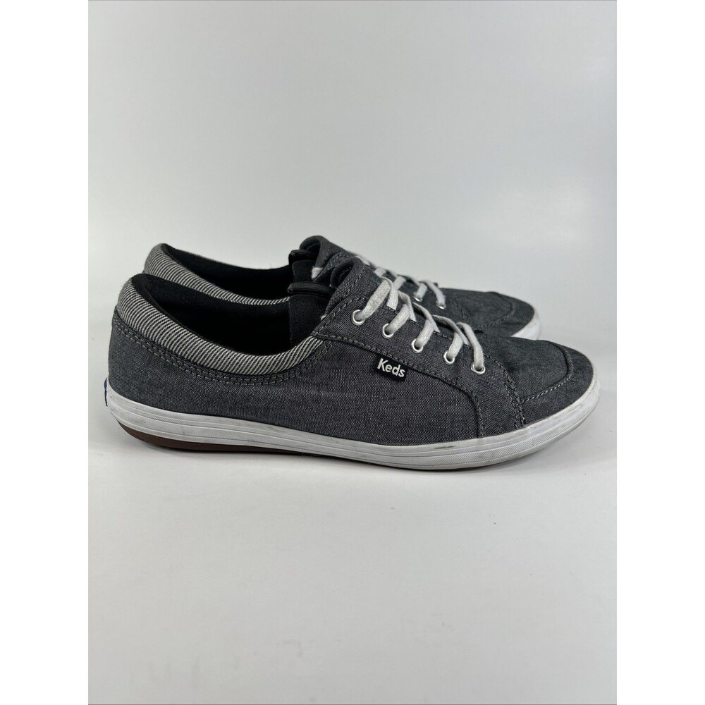 Keds Women’s Canvas Sneakers Size 8.5 Gray Shoes Summer Beach